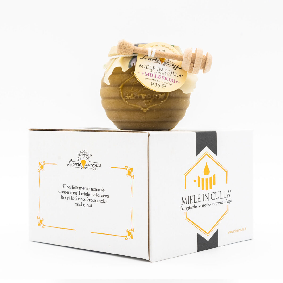 Vasetto di miele in cera d’api – 140gr