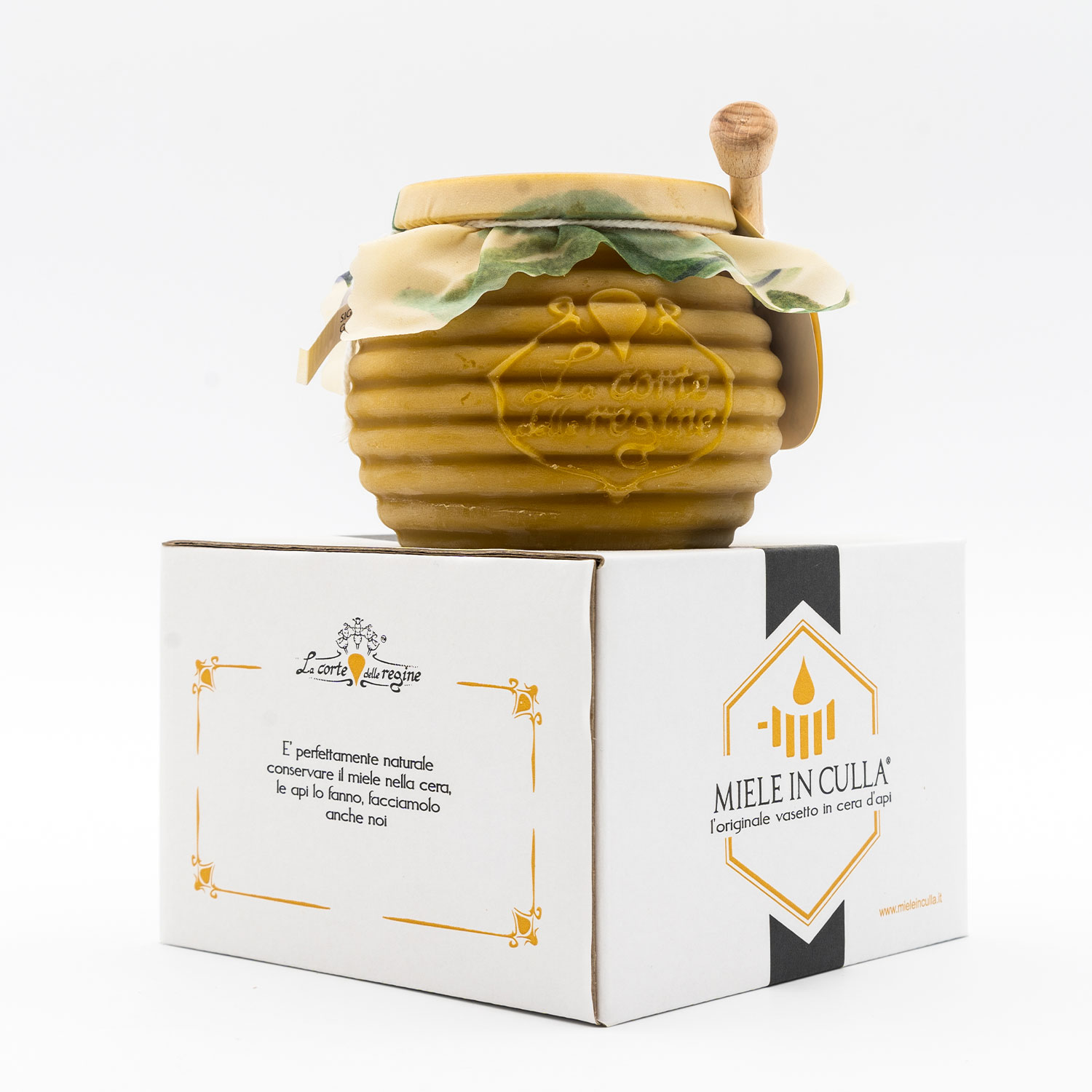 Vasetto di miele in cera d'api – 350gr - Idolina